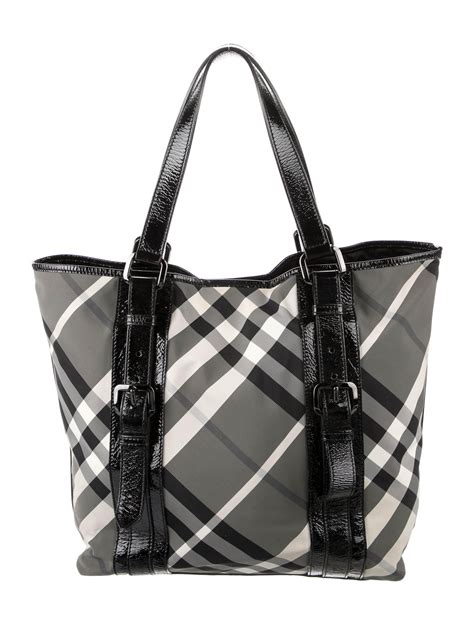 Burberry The Small Canter in Camouflage Horseferry Check Tote 